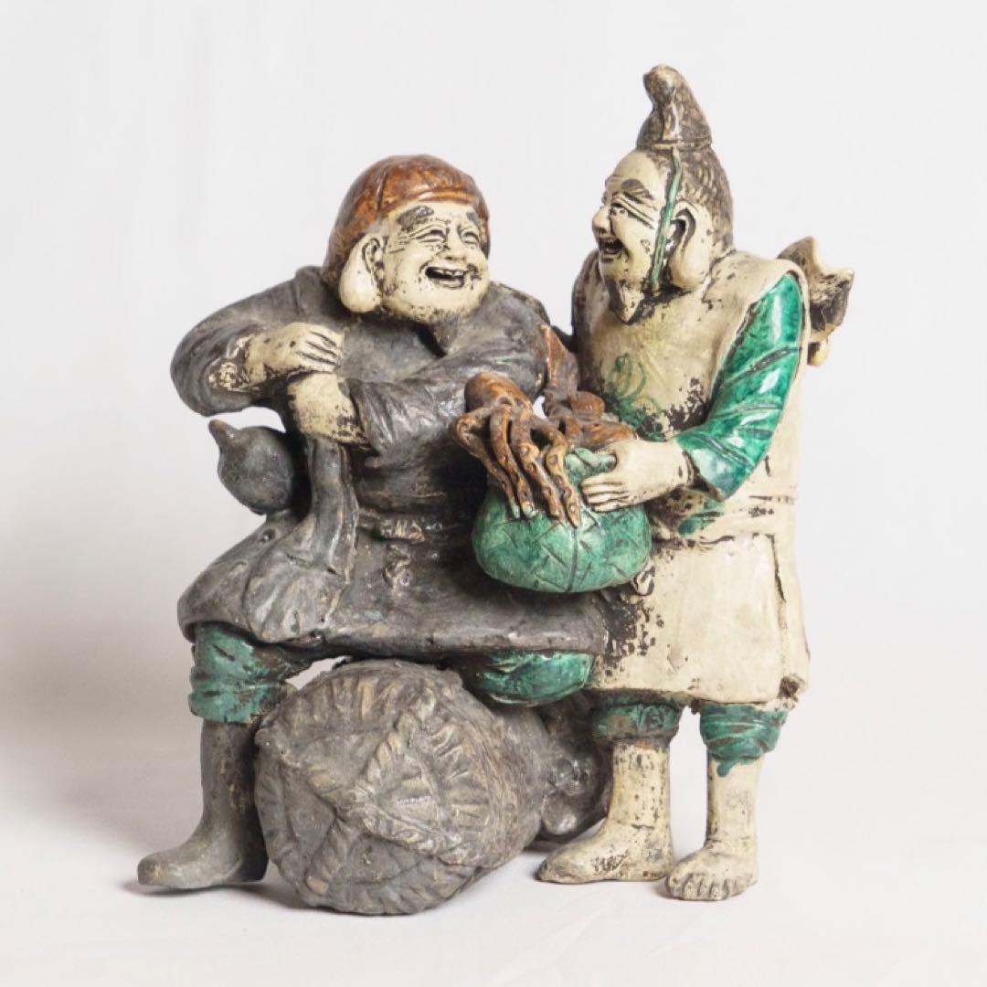 縁起ものインテリア　陶芸像 七福神　ビンテージ　アンティーク　レトロ雑貨