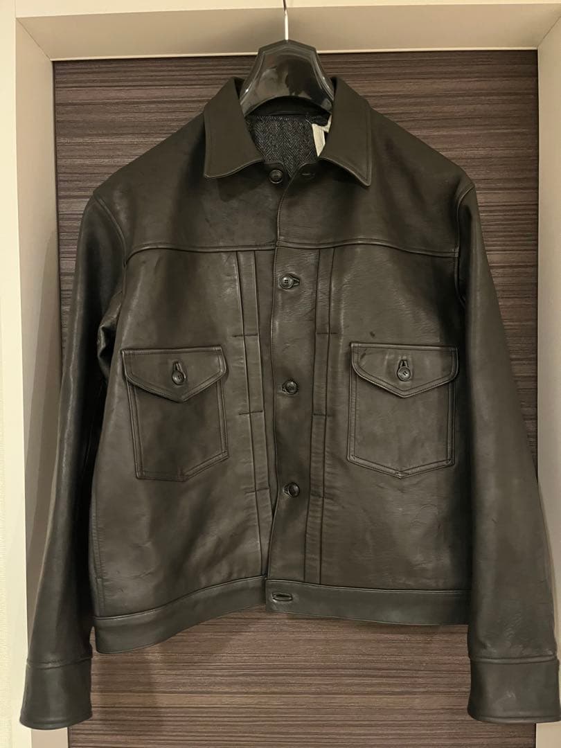 ジャケット・アウター OLD JOE patina horse hide jean jacket 38