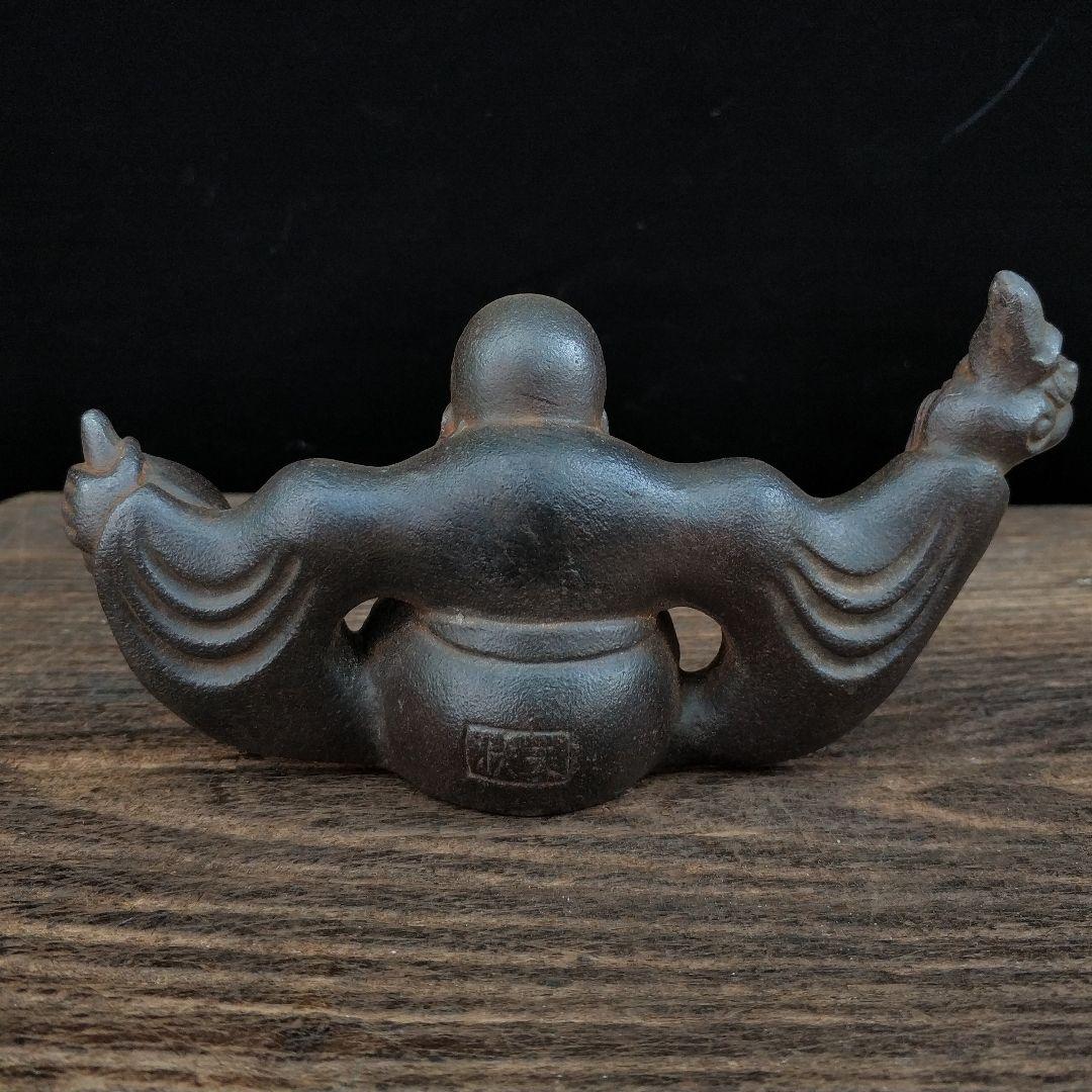 鉄器 竜頭 寿星 筆立て 書道具 文房具 工芸品 美術品 置物