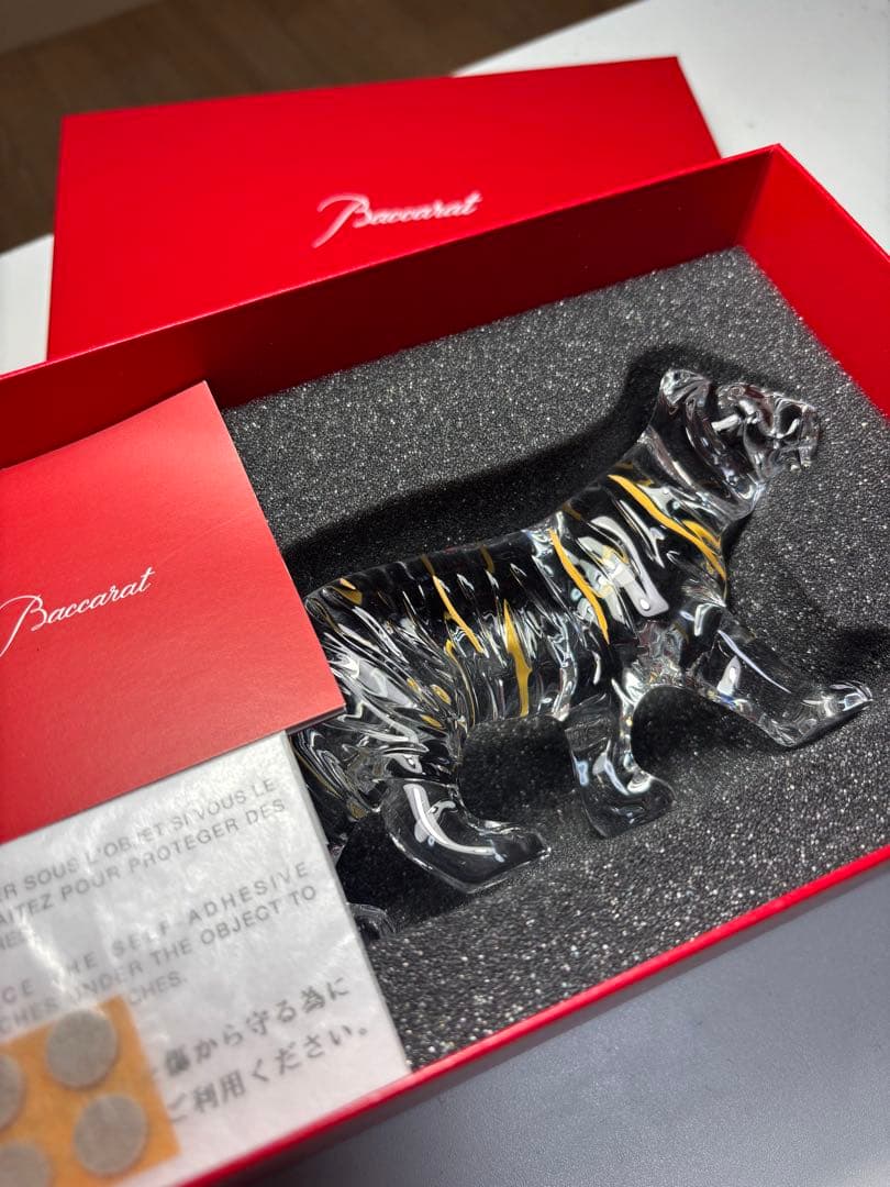 Baccarat クリスタル 干支 虎の置物