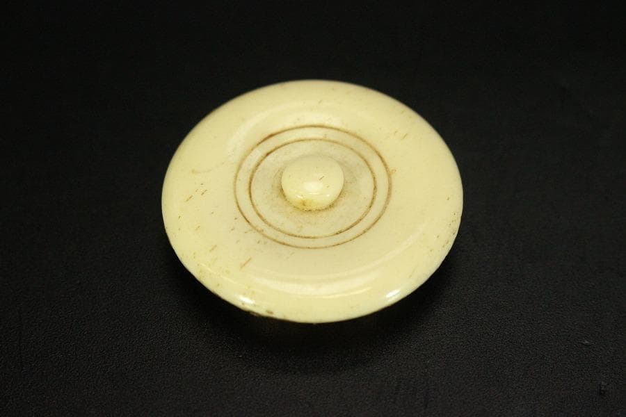 茶道具 青織部 時代 茶入 良蓋(A772)