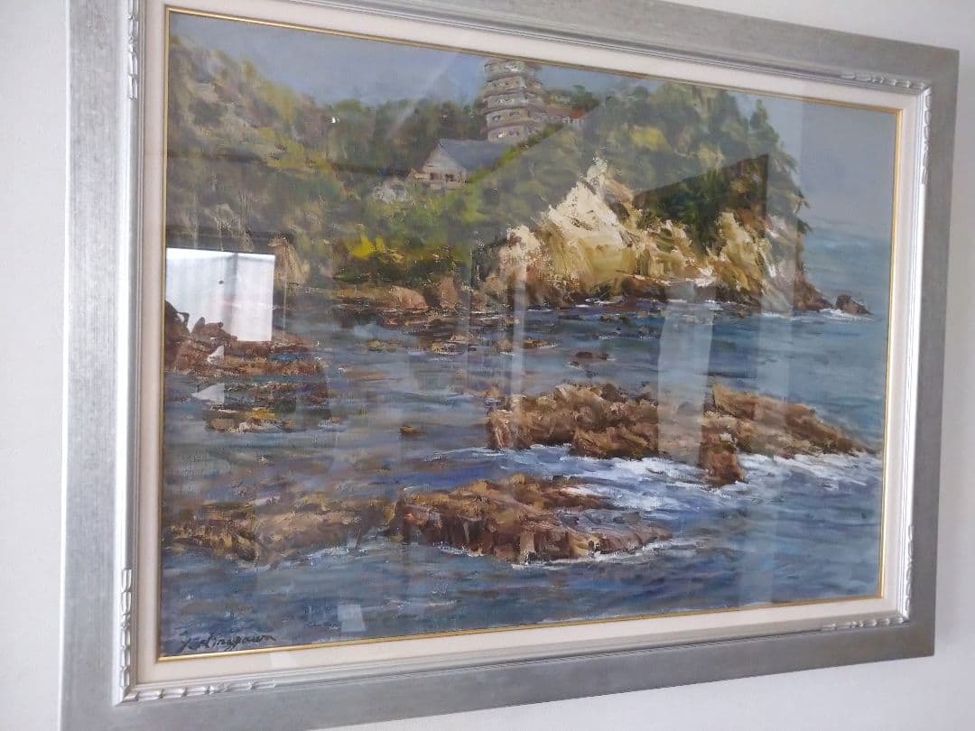 「五浦海岸」(油彩画F30号)