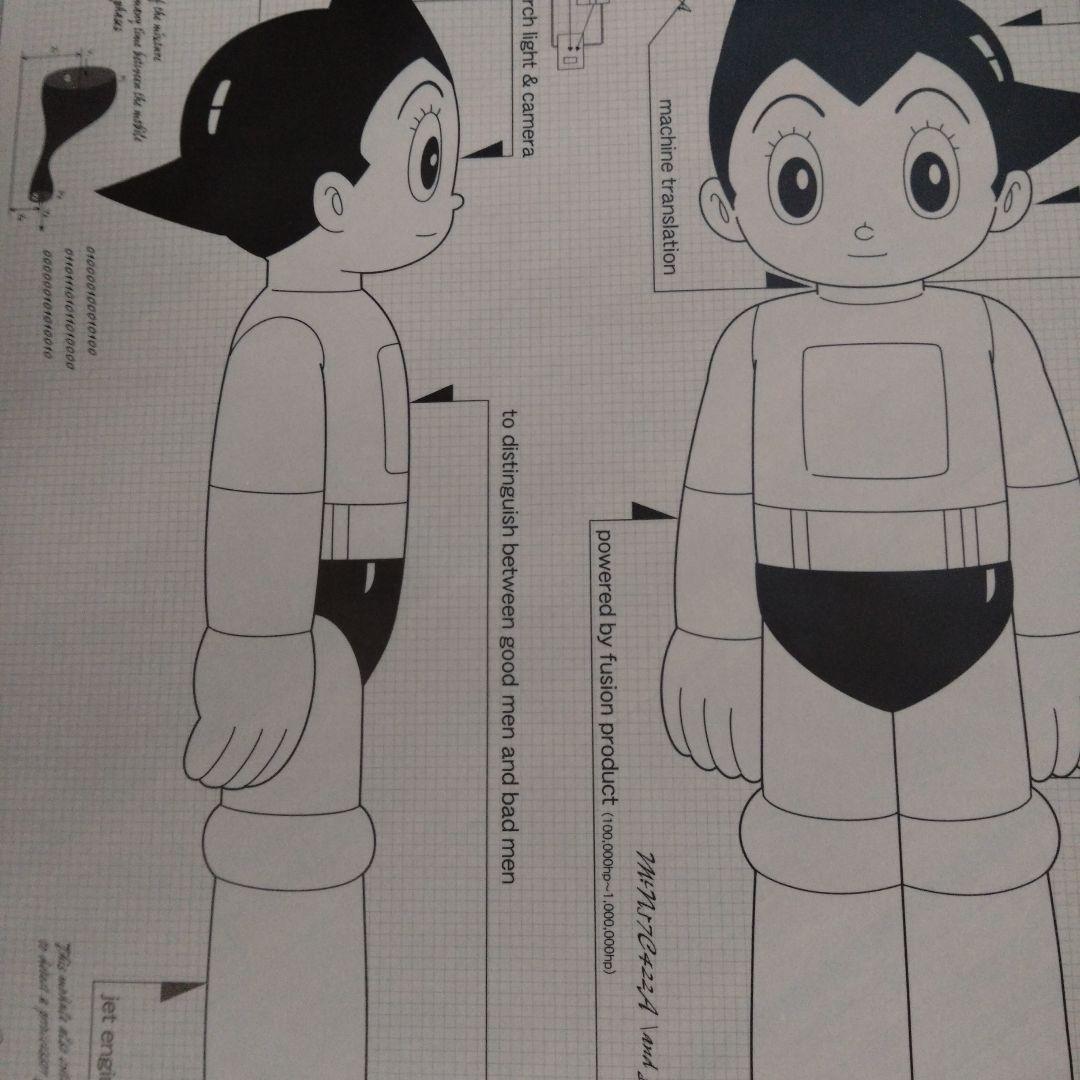 【ATOM PROJECT ,天馬午太郎】設計図大ロボット博 新品未使用