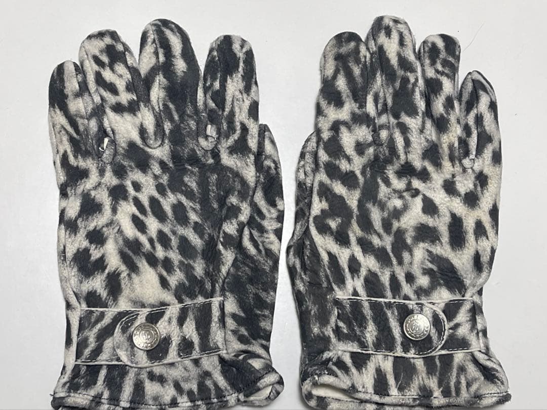 DELAY by win&sons 革手袋 ヒョウ柄