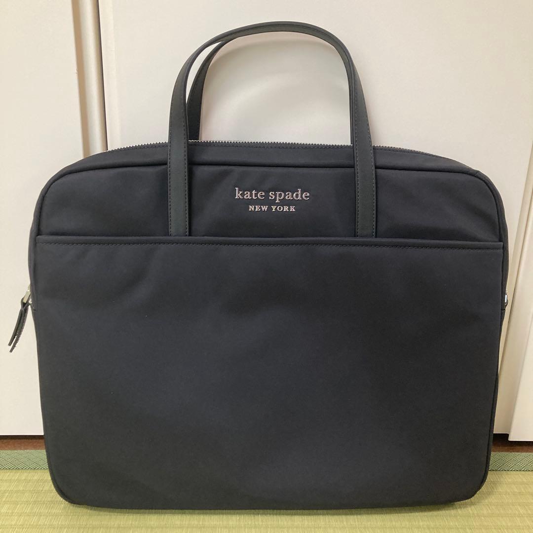 kate spade 黒 ナイロン パソコンバッグ