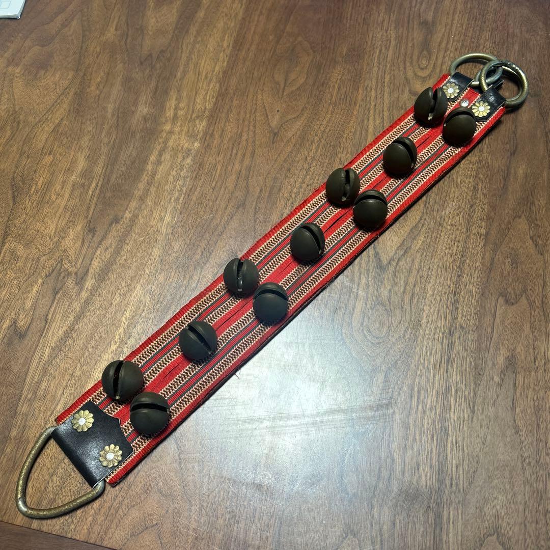 【希少！】馬鈴　十菊模様付き　古美術　アンティーク　伝統工芸