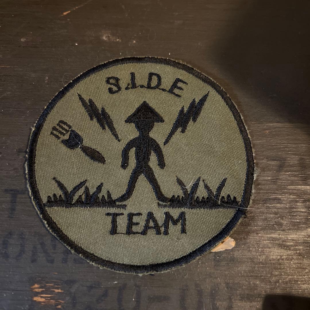 60年代　米軍ベトナム戦　S.I.D.E TEAM 刺繍パッチ