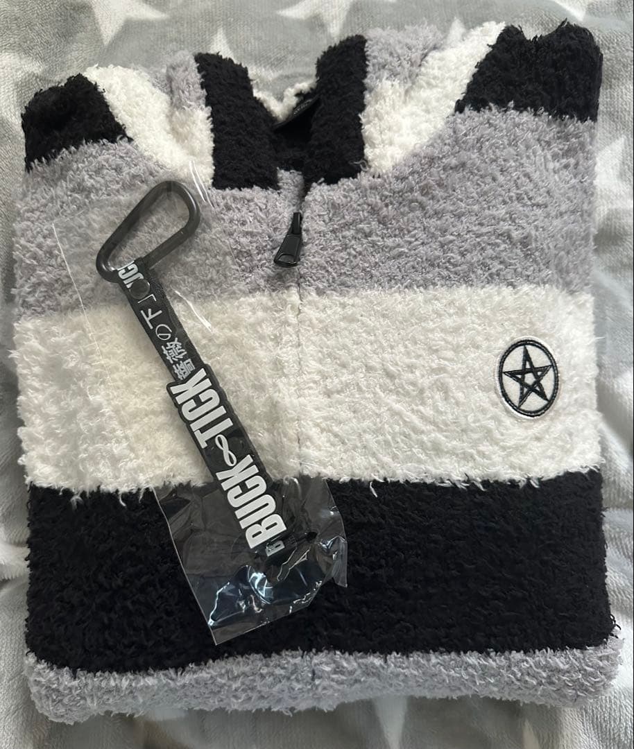 BUCK-TICK もこもこボーダーパーカー　Lサイズ　ナイショ缶　星野英彦