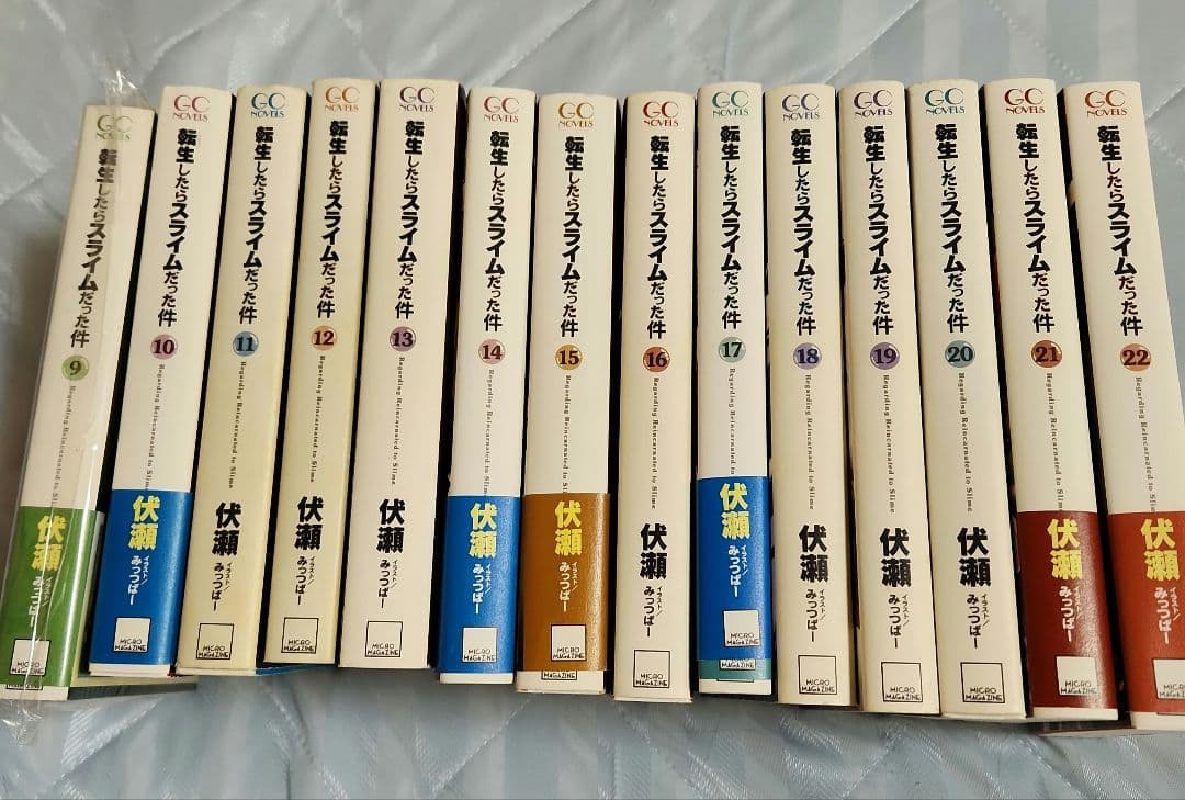 ⭕小説　転生したらスライムだった件　９巻～２２巻　１４冊セット