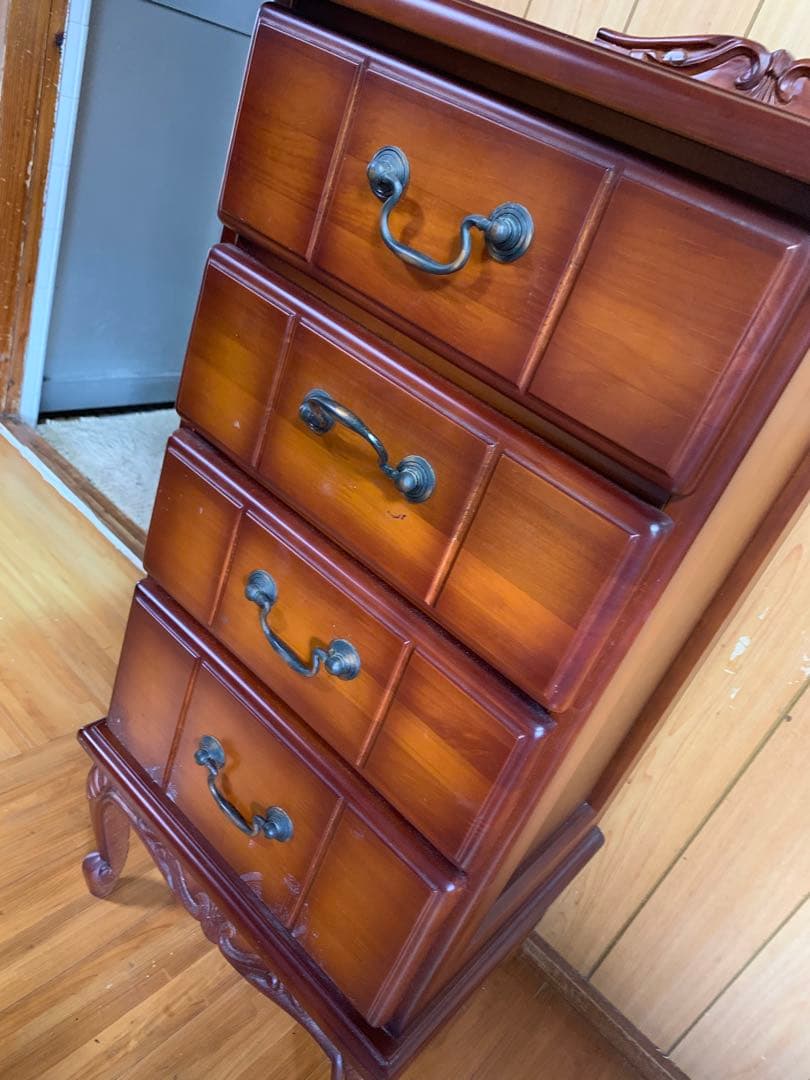 イタリアデザイン　電話台 キャビネット 猫脚 飾り棚