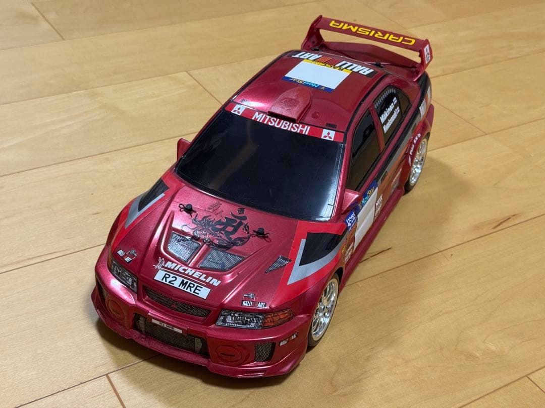 ラジコン 1/10 三菱 ランサー エボリューション ドリフト