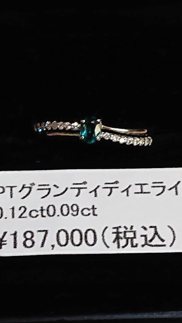 希少石PT900グランディディエライトリング　【ソーティングあり】