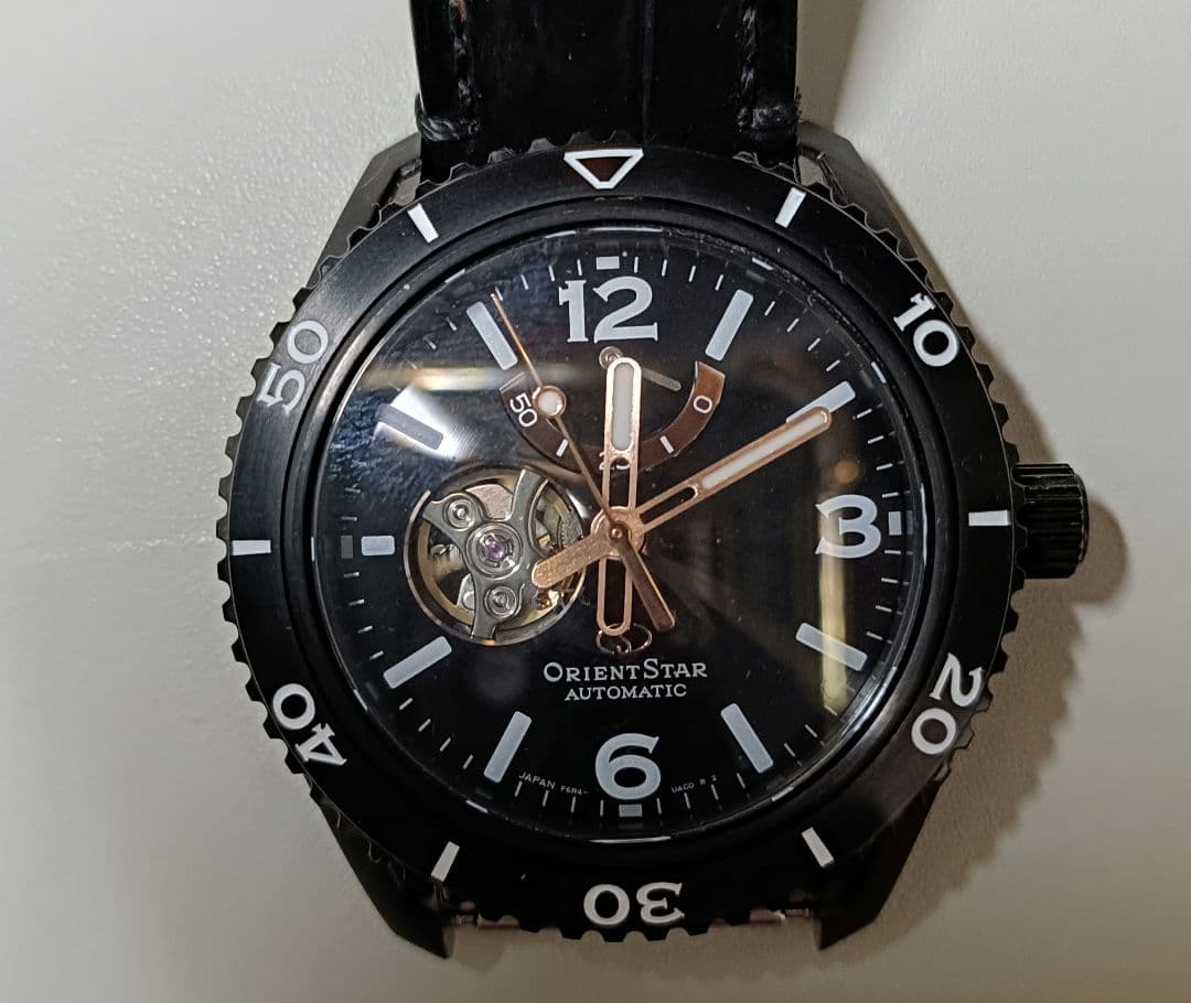 w*o様 ORIENT STAR 自動巻き ブラック腕時計