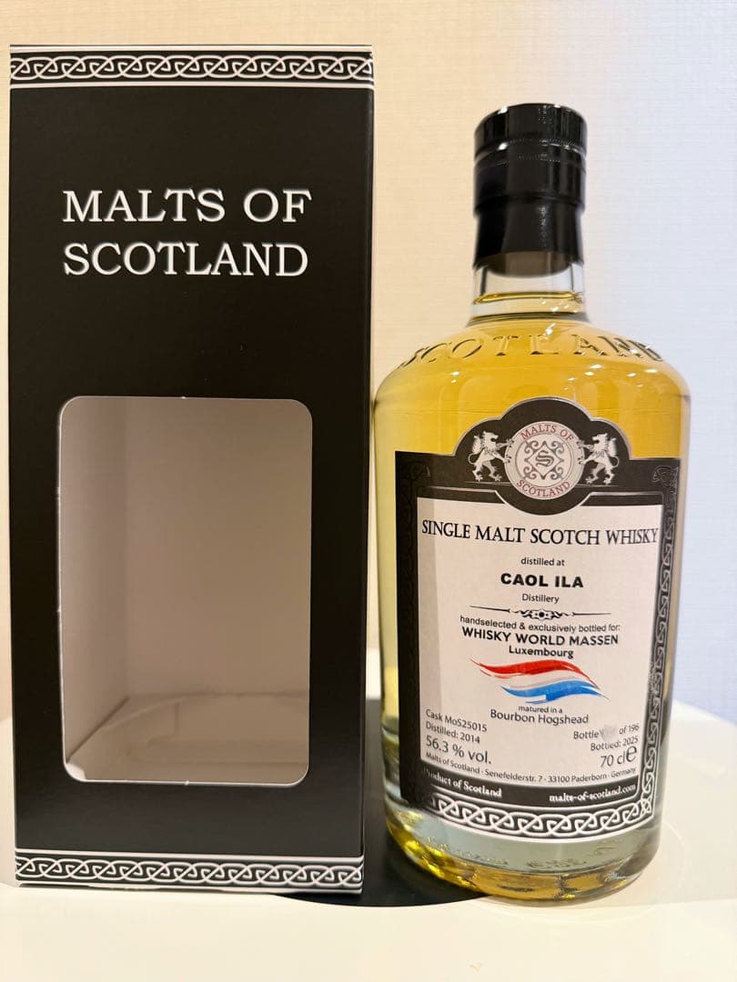 モルツ・オブ・スコットランド Caol lla カリラ バーボン　56.3%