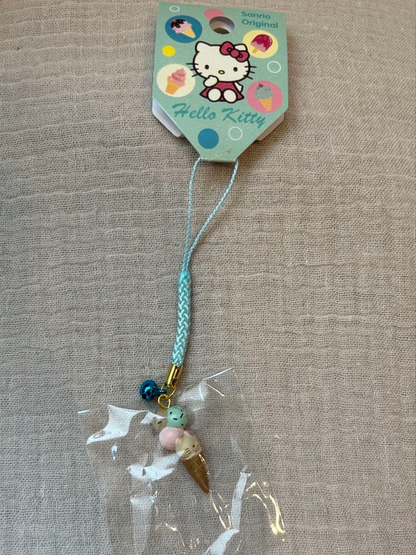 レア　スイーツKT トリプルソフト　日焼け　チョコキティ　根付け　トリプルコーン