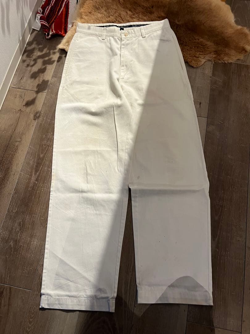 Polo Ralph Lauren ホワイトチノパン 30 ホワイト