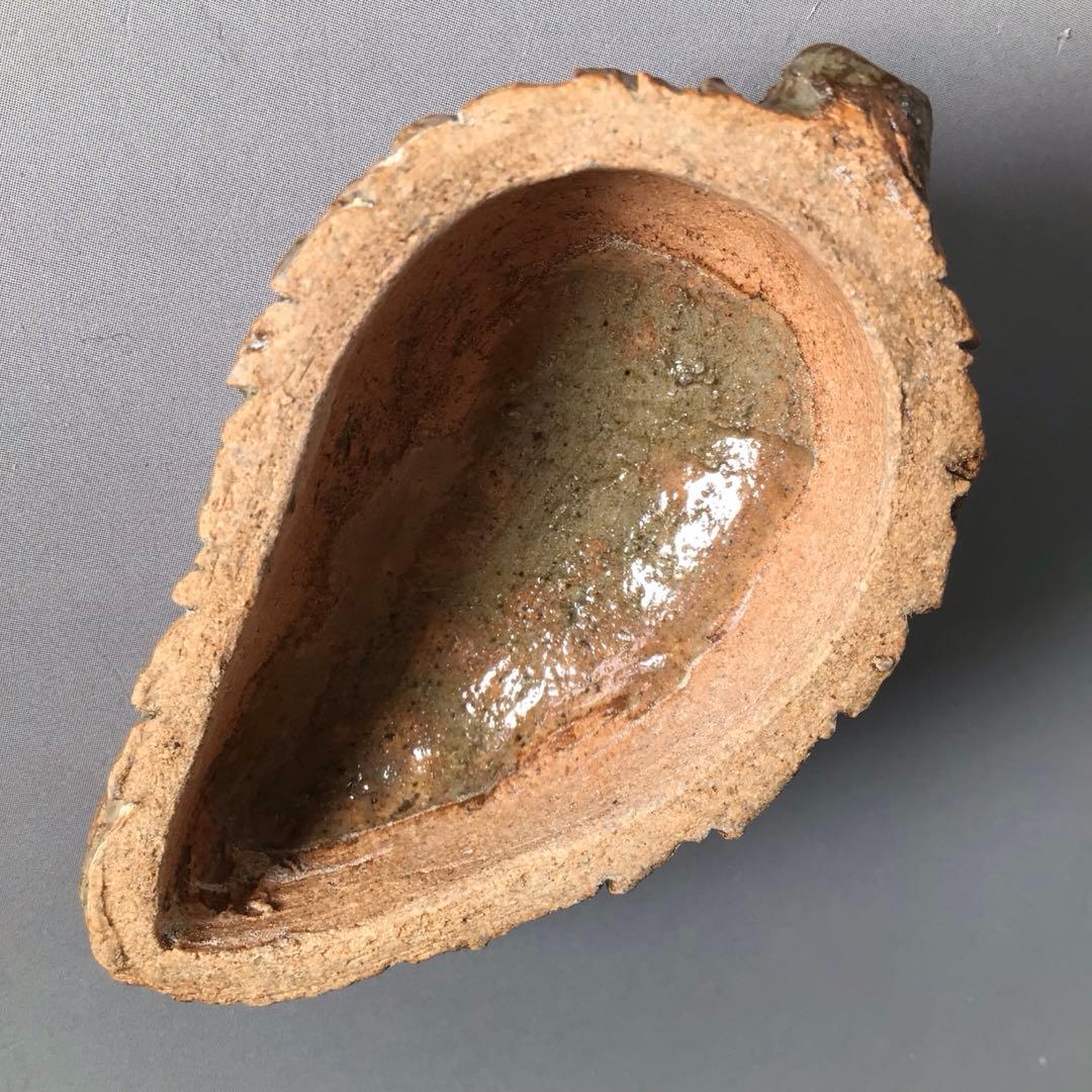 Ｒ６００　松笠香合　『出雲焼』『十一代　長岡空権造』『堀内宗完　兼中斎　箱書』