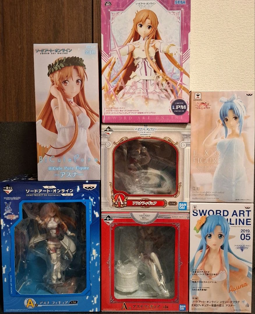 ソードアート・オンライン SAO フィギュア アスナ 7体 セット