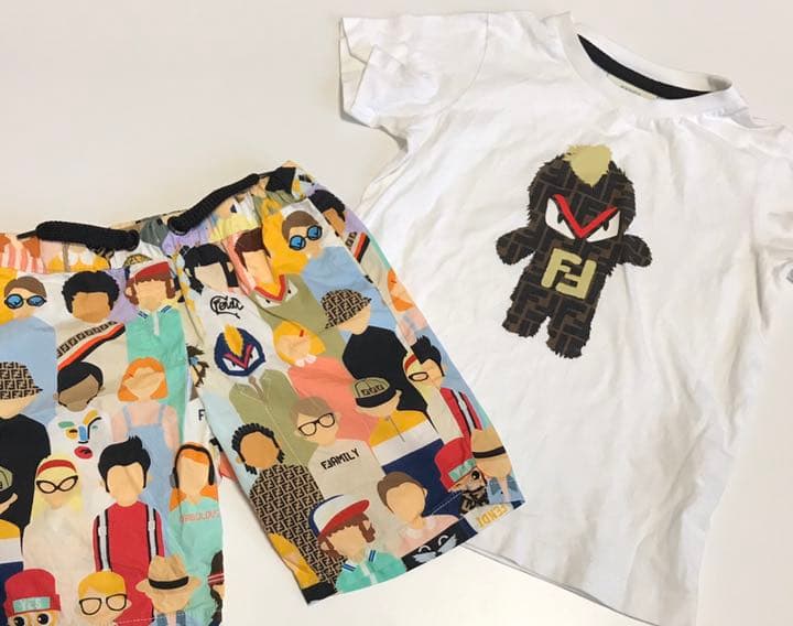 FENDI モンスター　トップス　総柄　パンツ　80〜90 フェンディ　キッズ