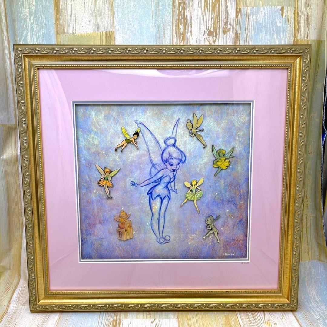限定品★ピーターパン Peter Pan ティンカーベル 絵画 額縁