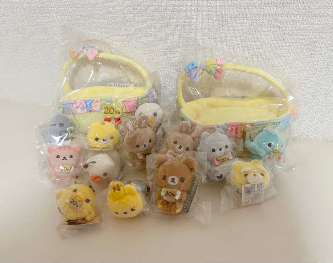 リラックマ展　20周年記念 ぬいぐるみ・マスコットセット