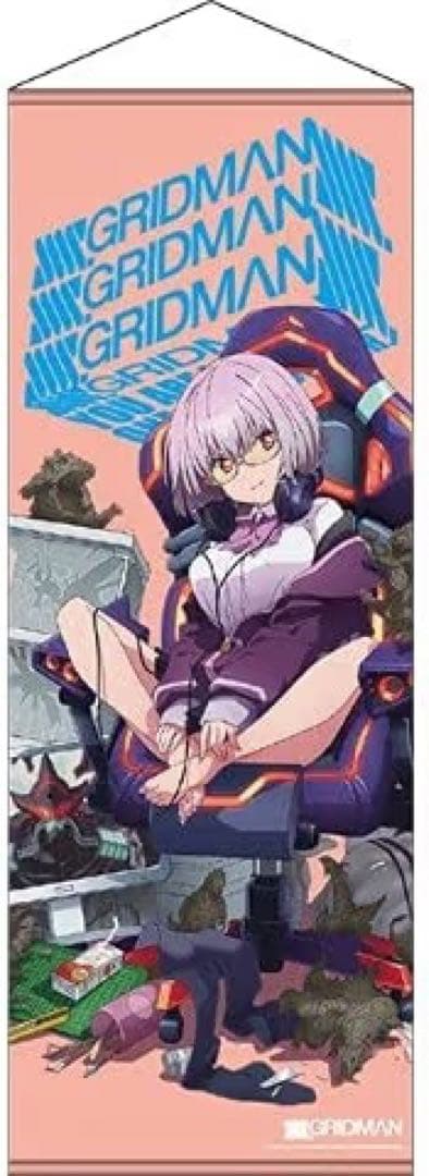 GRIDMAN 新条アカネ 等身大タペストリー ゲーミングチェア グリッドマン