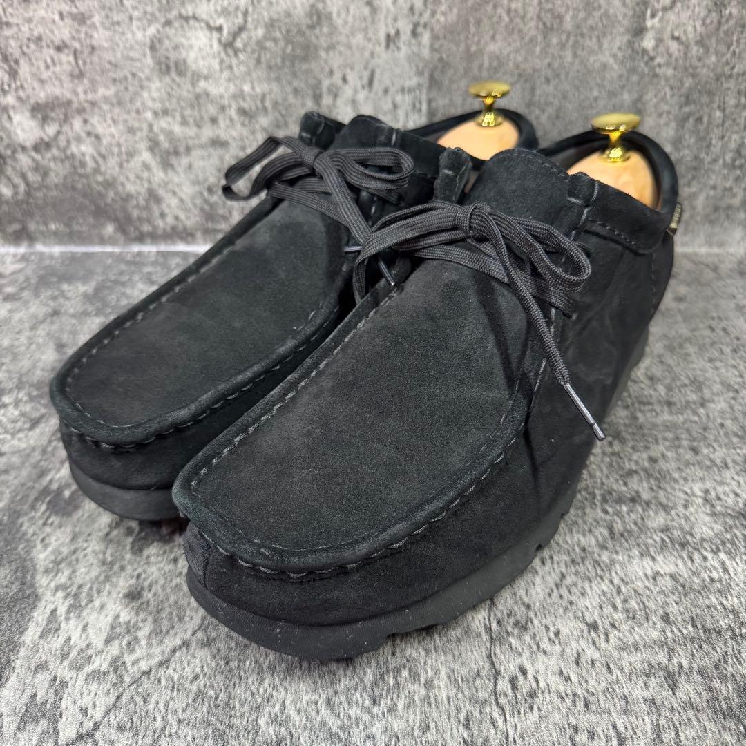 【大特価】クラークス ワラビー ゴアテックス 黒 スエード 26.5cm