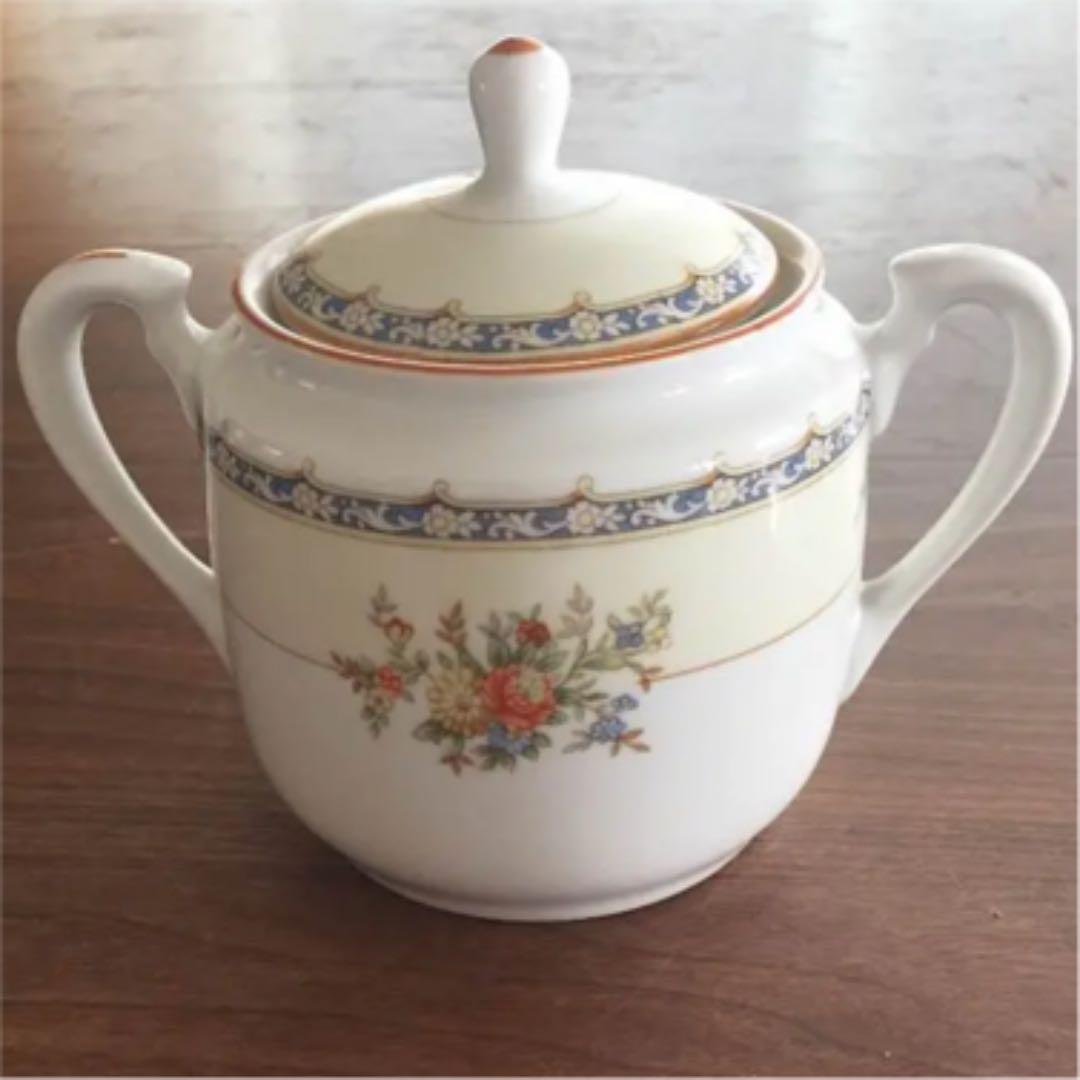 アンティークノリタケ、1933〜43製造 日本陶器会社、シュガーポット