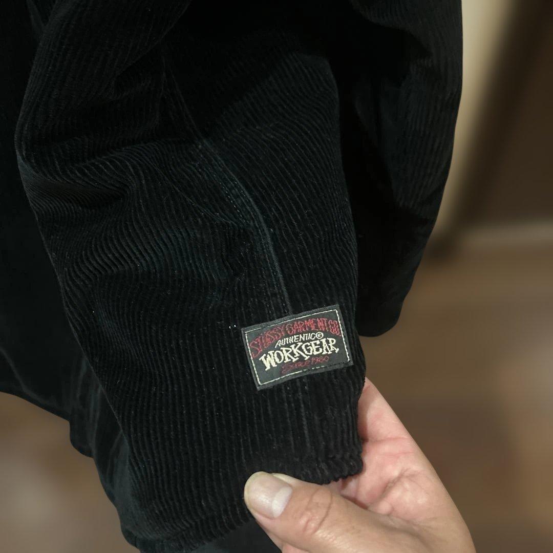 STUSSY WORKGEAR コーデュロイジャケット 黒 厚手
