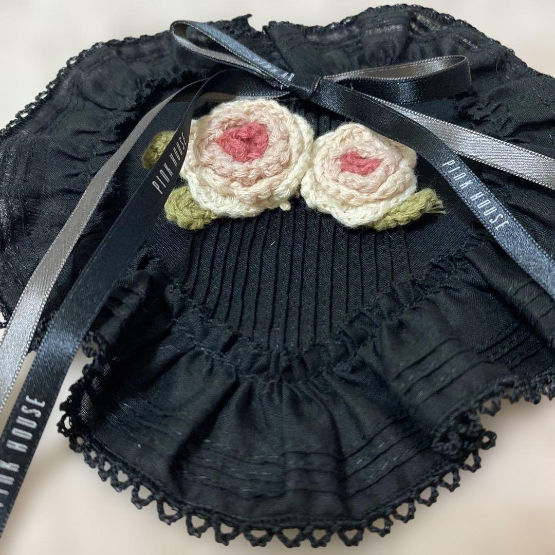 ¥14300 タグ付　 ピンクハウス　素敵な大ぶり　立体バラコサージュ　ワッペン