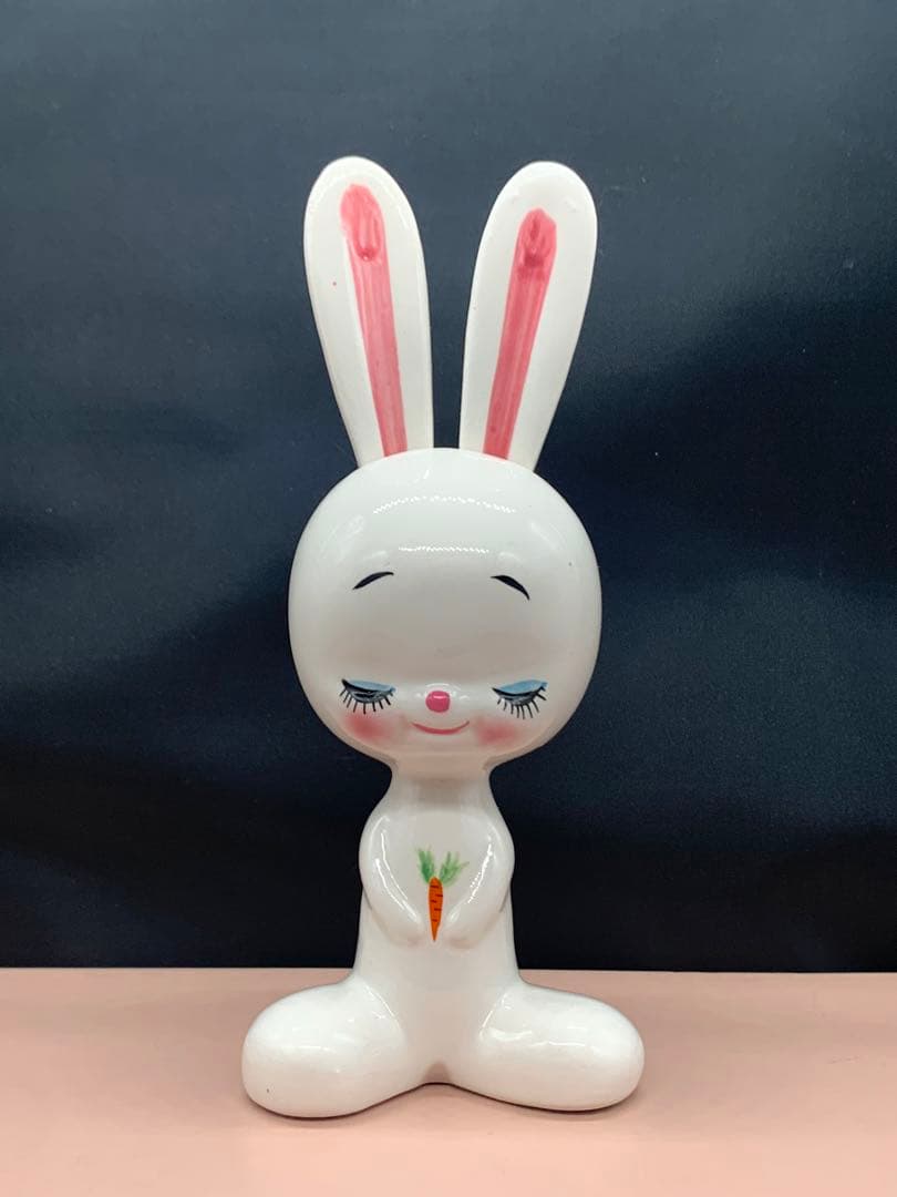 内藤ルネ　うさぎ　フォーク　陶器