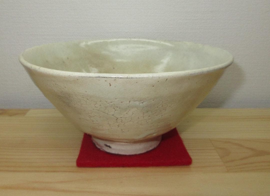 送料込【逢絢亭】茶道具 茶碗 高麗 銘「春の山」表千家書付 作家物 共箱入り