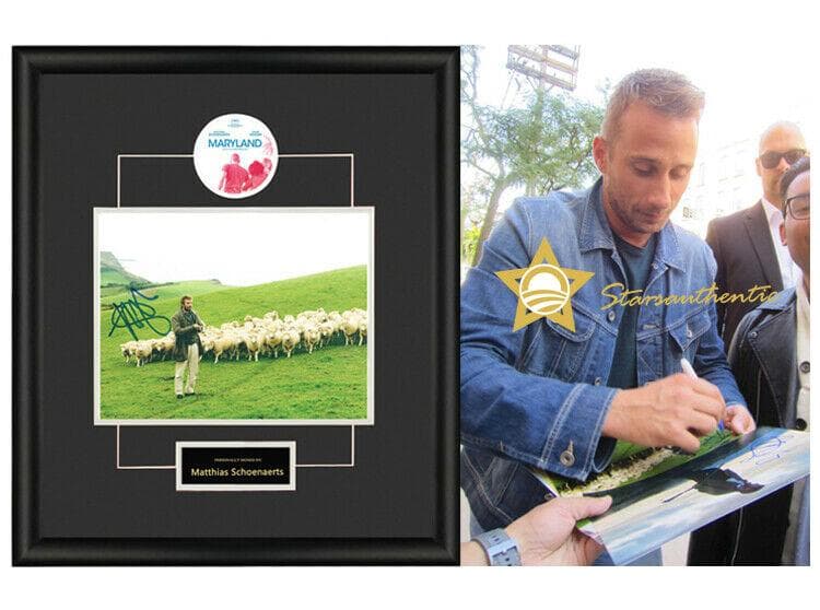 直筆サイン入り写真 マティアス・スーナールツ 俳優 Maryland SA鑑定済