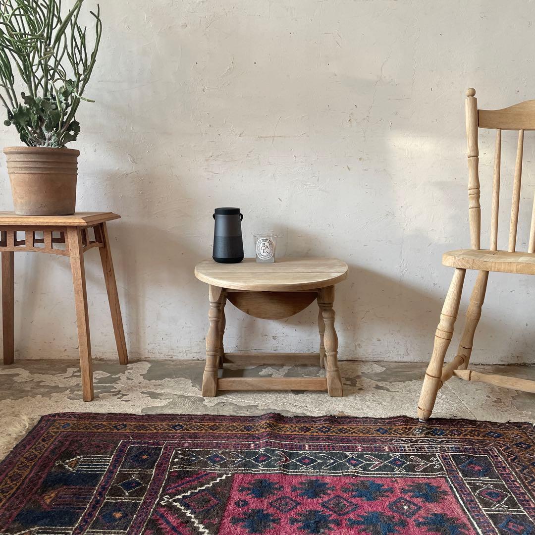 ビンテージ ドロップリーフテーブル ドロップサイドテーブル　剥離