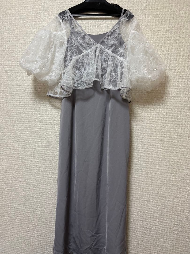 値下げ！新品　今季　ドリードール　フラッフィーフラワーセットドレス　グレー