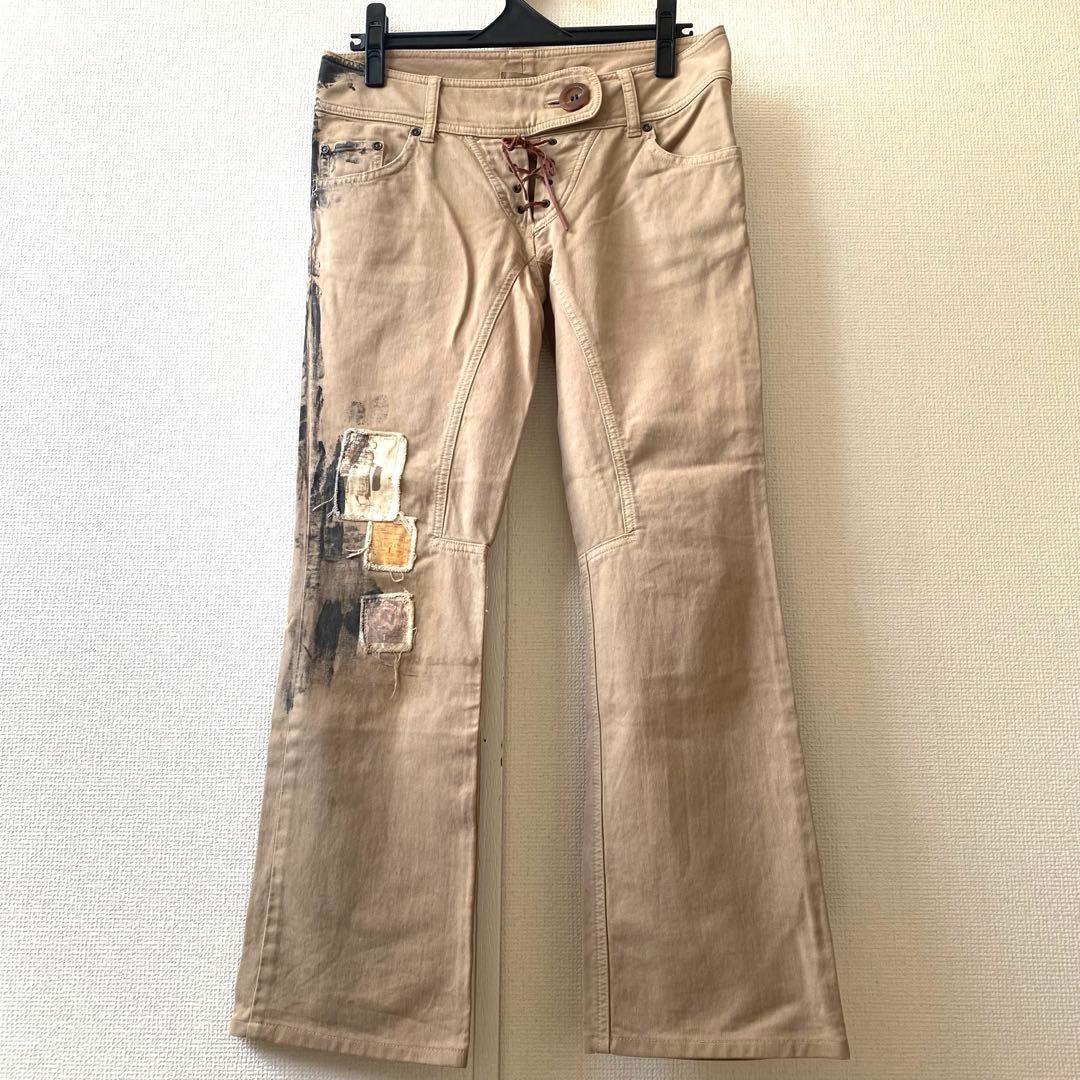 share spirit レースアップ パンツ 38 シェアスピリット 日本製