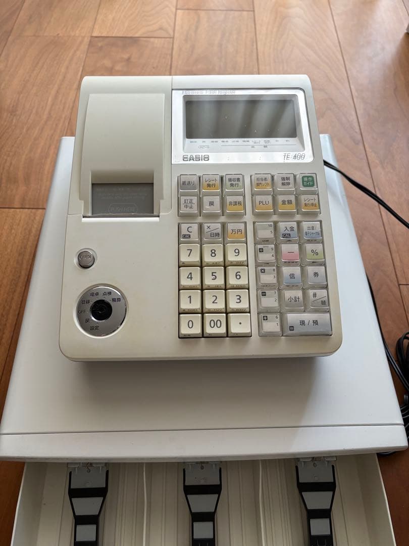 CASIO TE-400 レジスター レシートロール付き