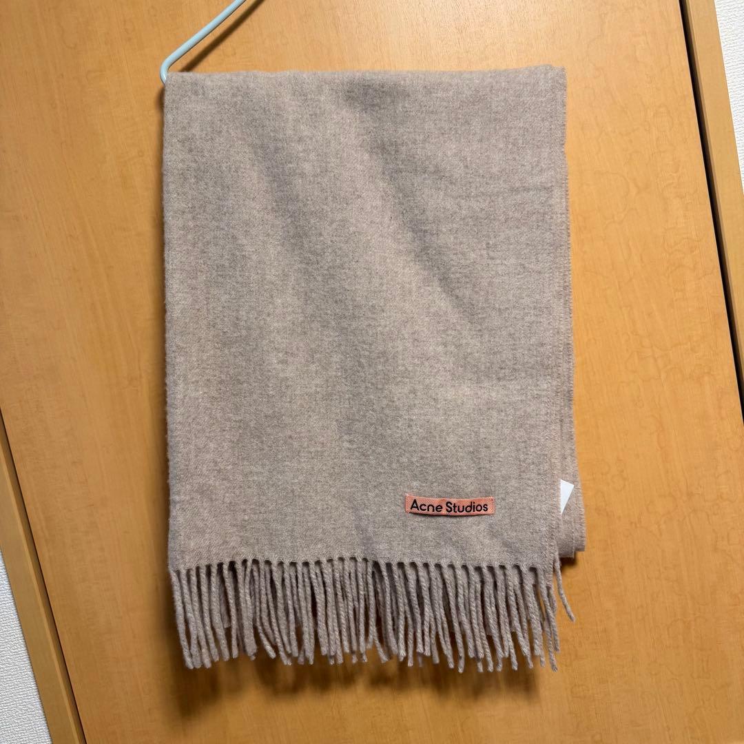 Acne Studios ベージュ マフラー 200x70cm