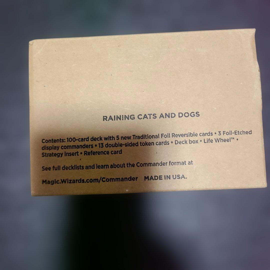 マジック：ザ・ギャザリング Commander Deck: Raining Cats and Dogs*1