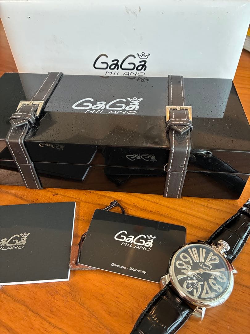 GaGa MILANO 手巻きアナログ腕時計48mm
