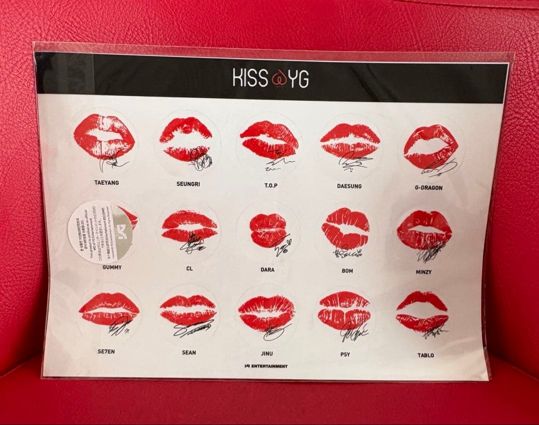 【韓国公式】BIGBANG ステッカー 2NE1 G-DRAGON TOP