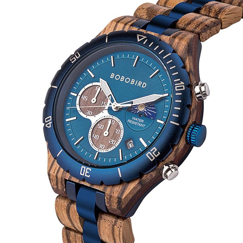 残り一つ❗新品未使用 ボボバード メンズ 木製腕時計 クロノグラフ T111-3