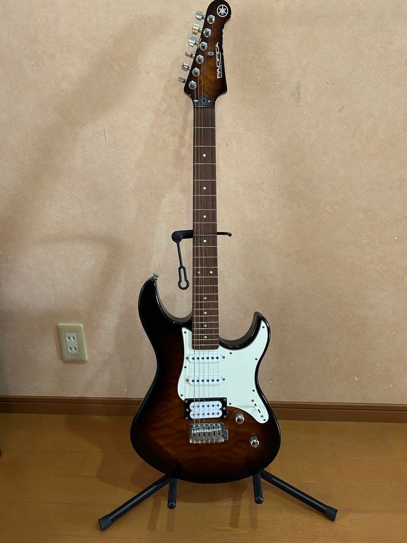 Yamaha PACIFICA エレキギター ブラウン ソフトケース付き
