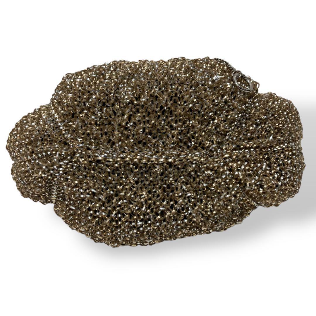 【美品】アンテプリマ　ワイヤーバッグ　ゴールド　手提げ　肩掛け　ラグジュアリー