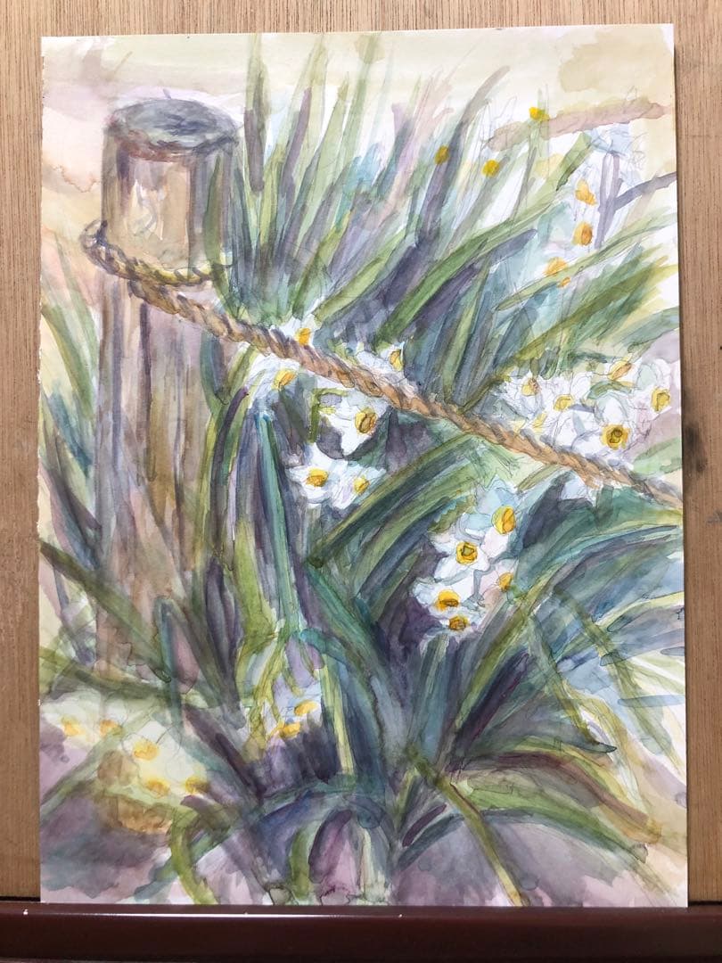 水仙　絵