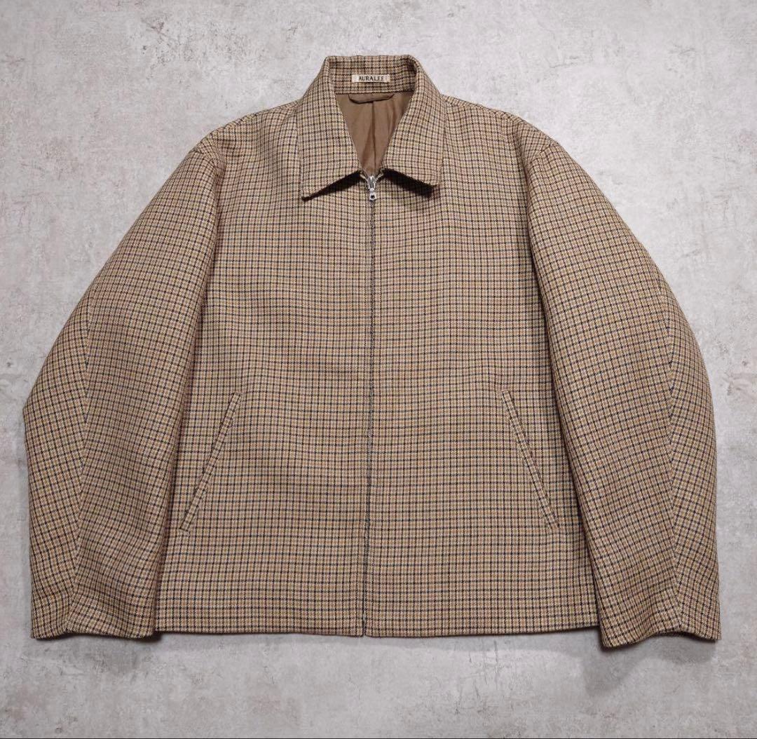 ジャケット・アウター 17AW DOUBLE FACE CHECK ZIP BLOUSON