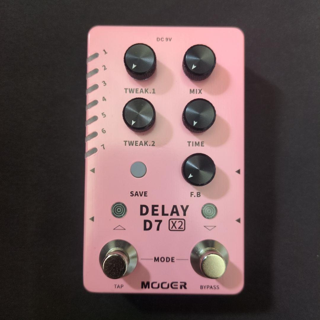 ギター MOOER DELAY D7 X2