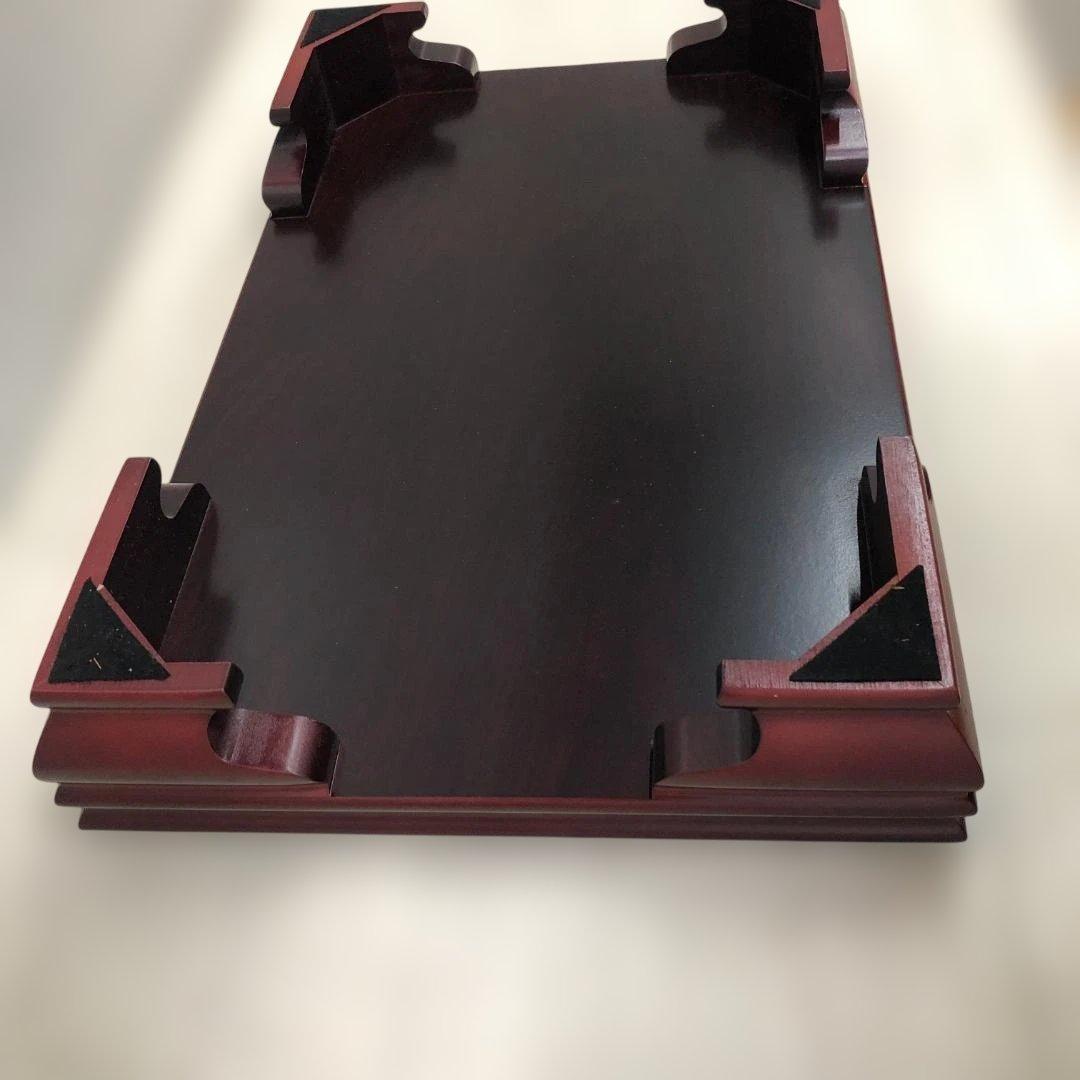 送料無料 高級花台 紫檀調 木製飾台 盆栽台 茶道具 華道具 　250927