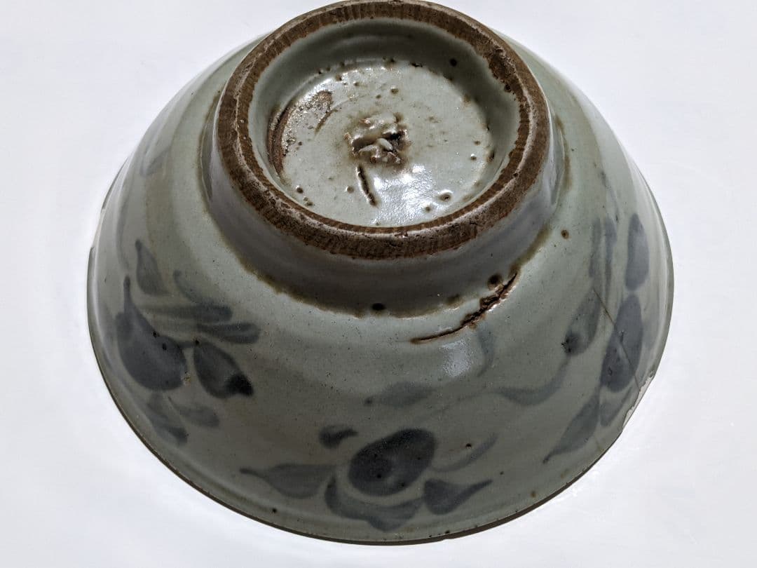⭐️安南染付茶盌 古陶磁 茶道具 真作極めて稀 中国古陶磁 古美術骨董品レア物