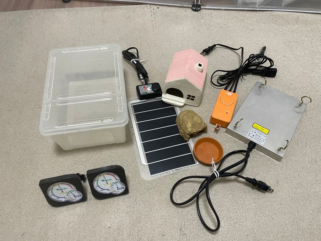 爬虫類飼育セット 19000円相当　ヒーターセット 温度調整機能付き レオパ